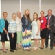 Members of the Mary Ella Ruff and Charlotte Blackwell Memorial Nursing Scholarship committees pose with 2017 scholarship recipients. Pictured from left: Courtney Furman-Foundation Board Chair, Ellen Rhodes-NP, Mary Ella Ruff, Faye Reighley, Amelia Pressley, Amanda Kelly, Sharon Walb-Director of Patient Care Services, Jim Pfeiffer-President and CEO, and Dr. John Paguntalan.